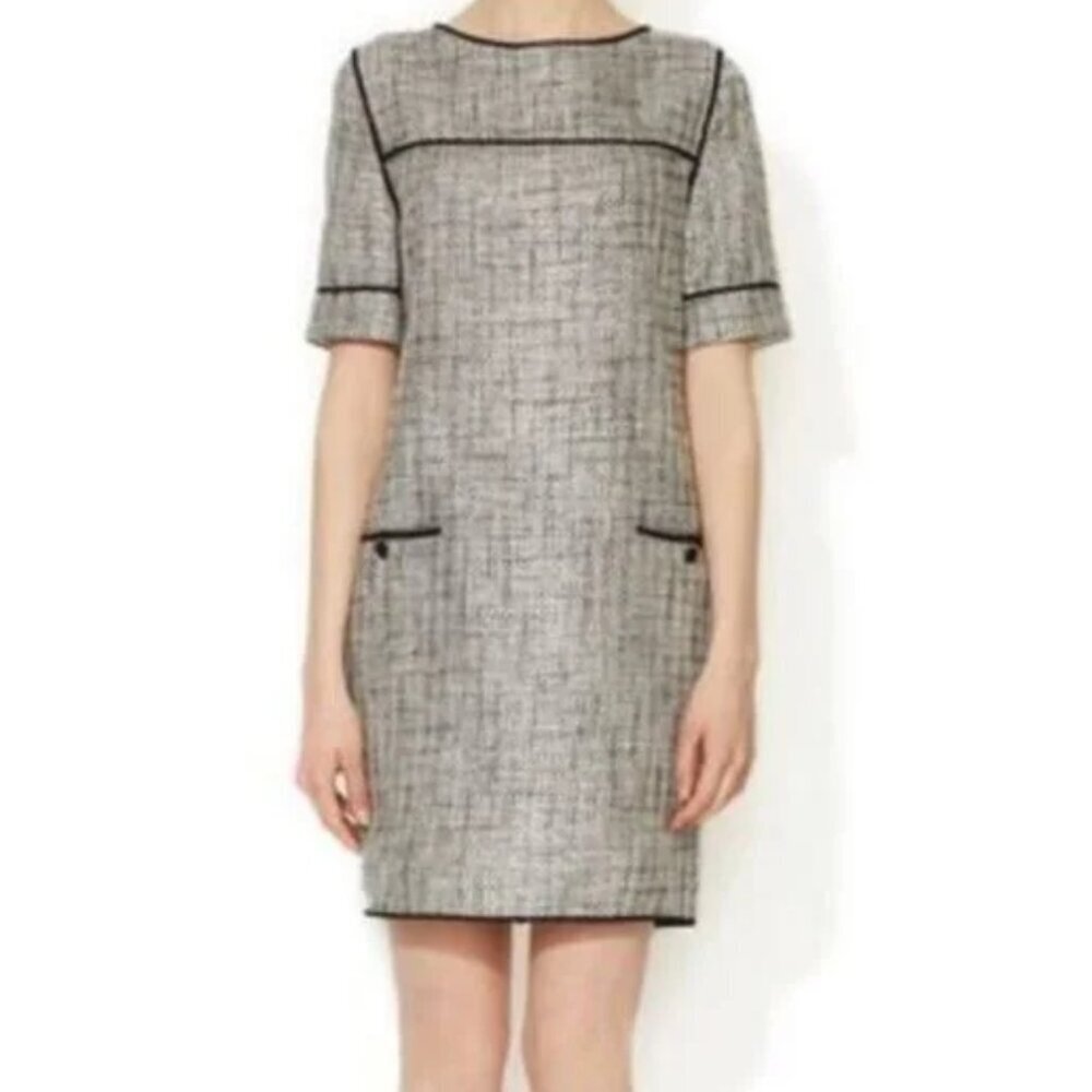 Ava & Aiden tweed short sleeve mini dress women's size 0 (H12)